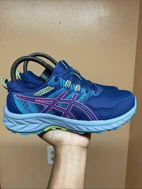 ASICS Gel-Venture 9 Women’s Trail Running  Sneakers “Deep Ocean Hot Pink” 6.5